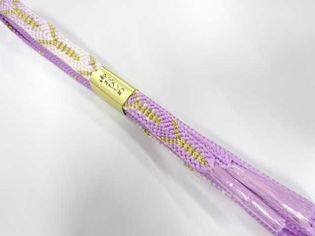 未使用品　正絹　手組帯締め